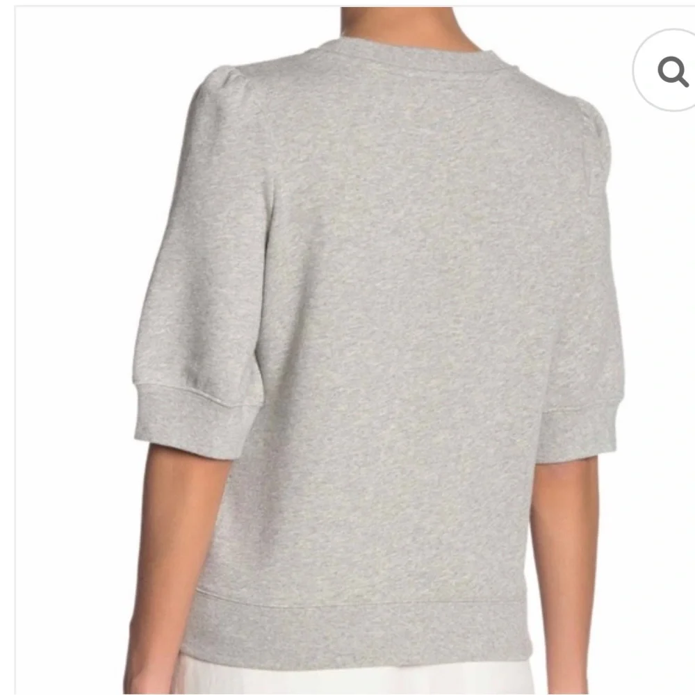 Kate Spade Rain or Shine Short Sleeve Pullover Sweatshirt with Beads Small